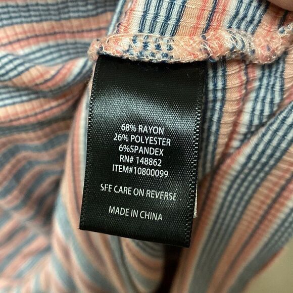 Torrid Multi Striped Ribbed Bodycon Dress 3X - Picture 3 of 7